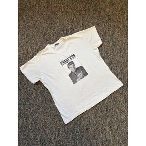 Vintage Y2K Mens White T Shirt The Empress Ballroom Graphic Print Tee Shirt L